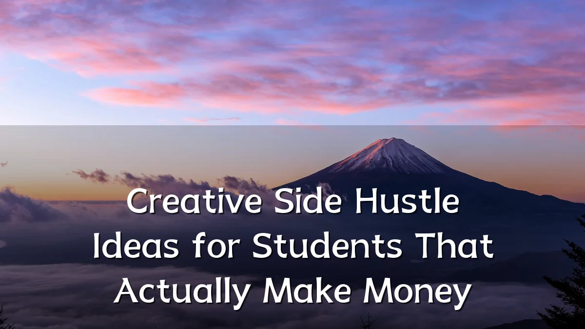Creative Side Hustle Ideas for Students That Actually Make Money