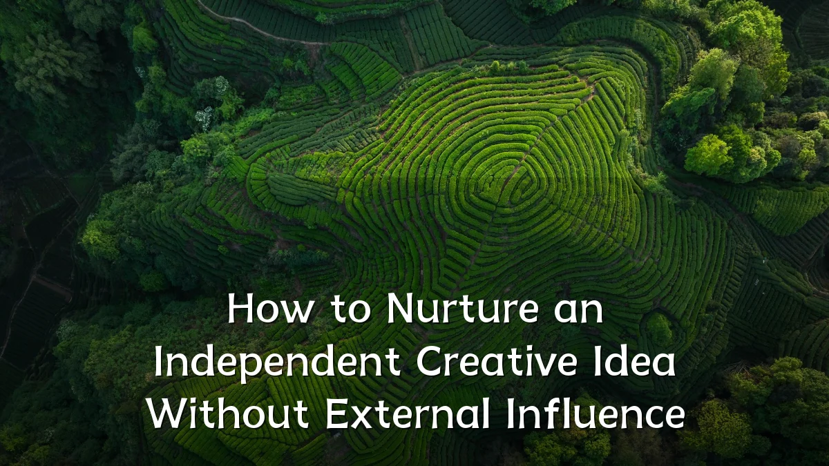 How to Nurture an Independent Creative Idea Without External Influence