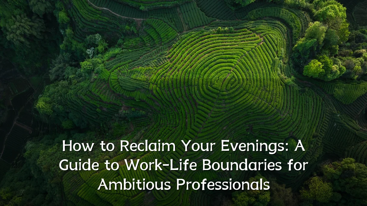 How to Reclaim Your Evenings: A Guide to Work-Life Boundaries for Ambitious Professionals