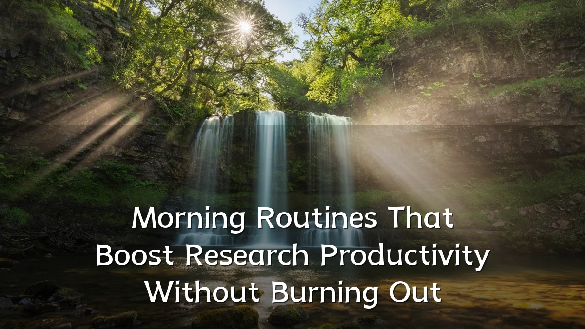 Morning Routines That Boost Research Productivity Without Burning Out