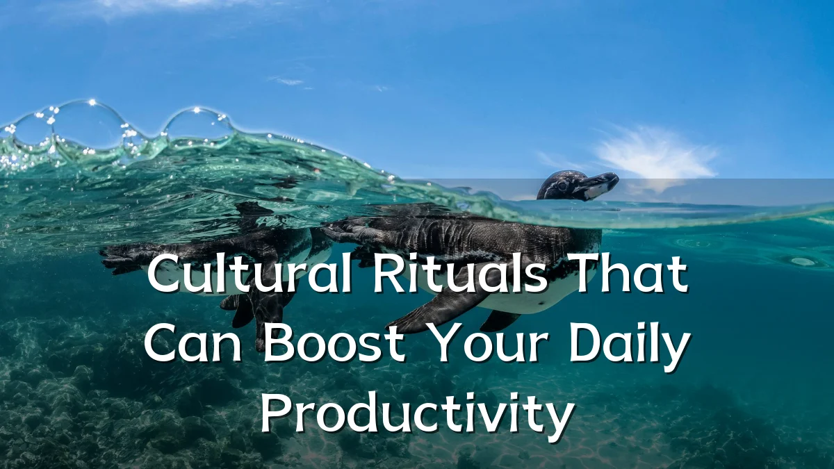 Cultural Rituals That Can Boost Your Daily Productivity