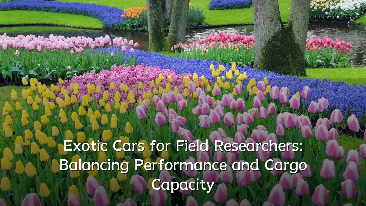 Exotic Cars for Field Researchers: Balancing Performance and Cargo Capacity