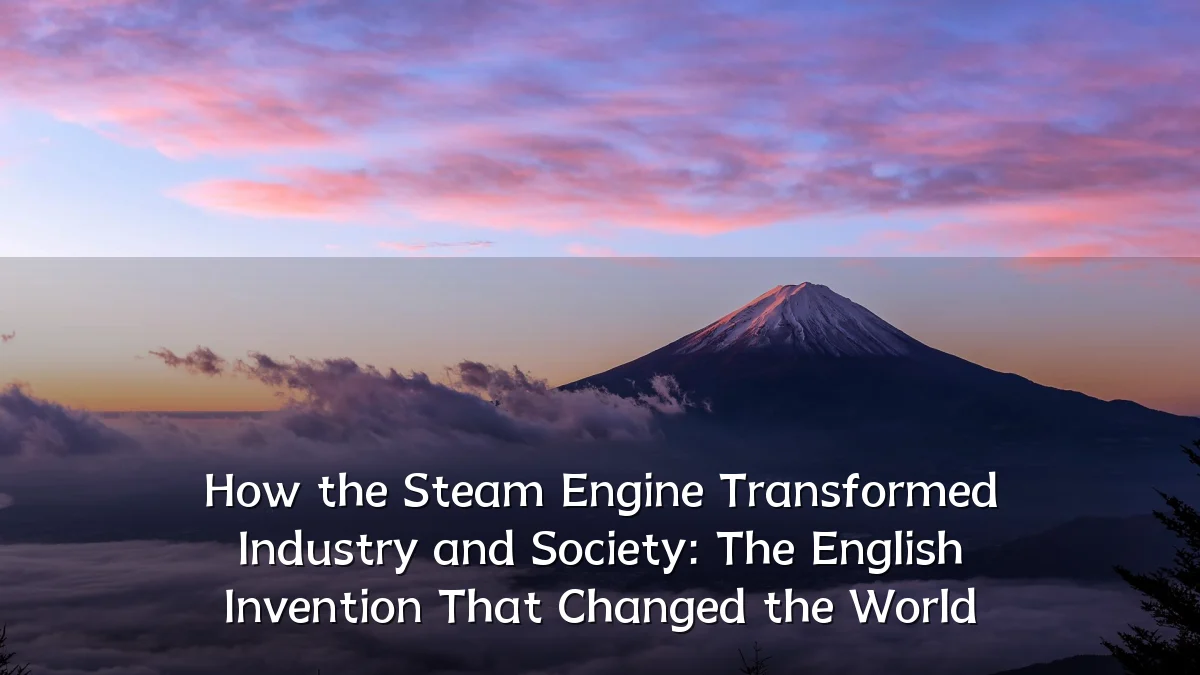 How the Steam Engine Transformed Industry and Society: The English Invention That Changed the World