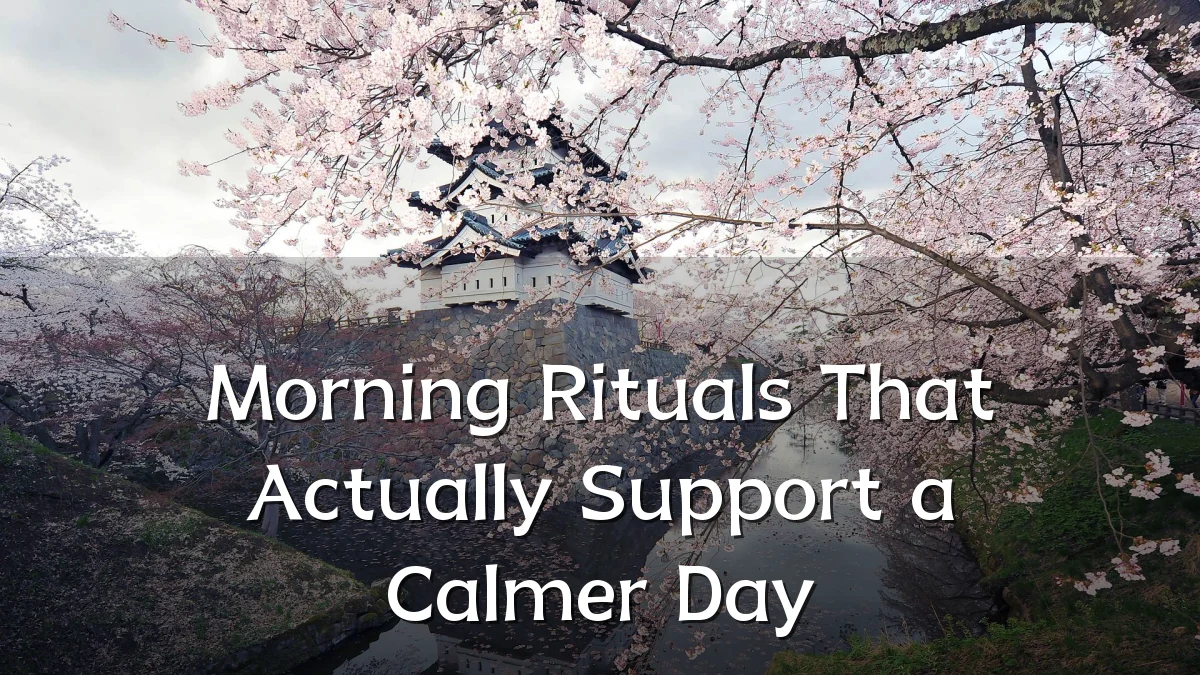 Morning Rituals That Actually Support a Calmer Day