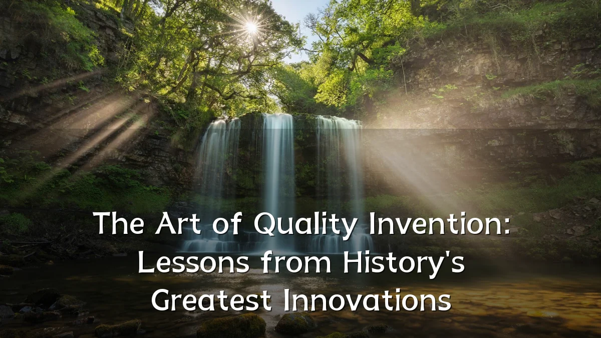 The Art of Quality Invention: Lessons from History's Greatest Innovations