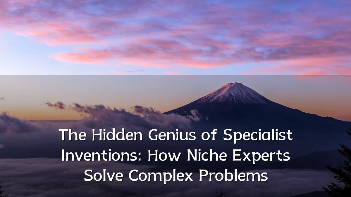 The Hidden Genius of Specialist Inventions: How Niche Experts Solve Complex Problems
