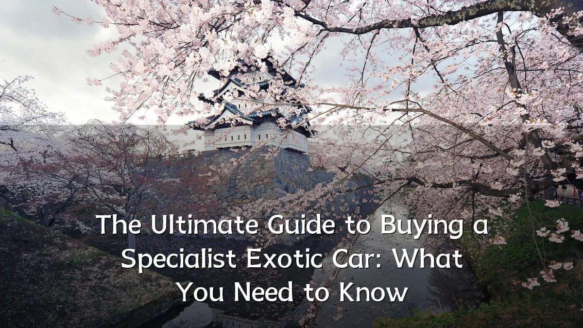 The Ultimate Guide to Buying a Specialist Exotic Car: What You Need to Know