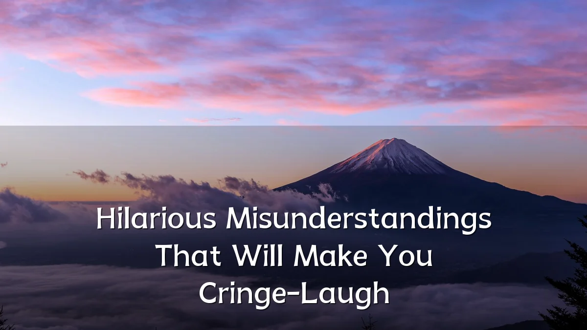 Hilarious Misunderstandings That Will Make You Cringe-Laugh
