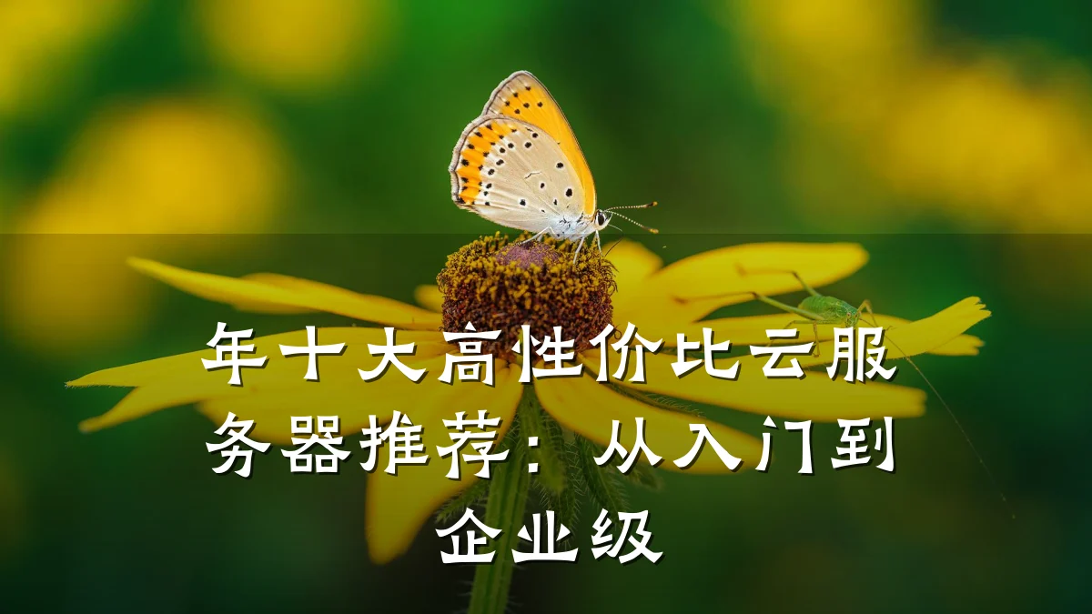 年十大高性价比云服务器推荐:从入门到企业级
